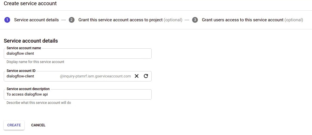 How to Get Dialogflow API Credentials - AITUDE