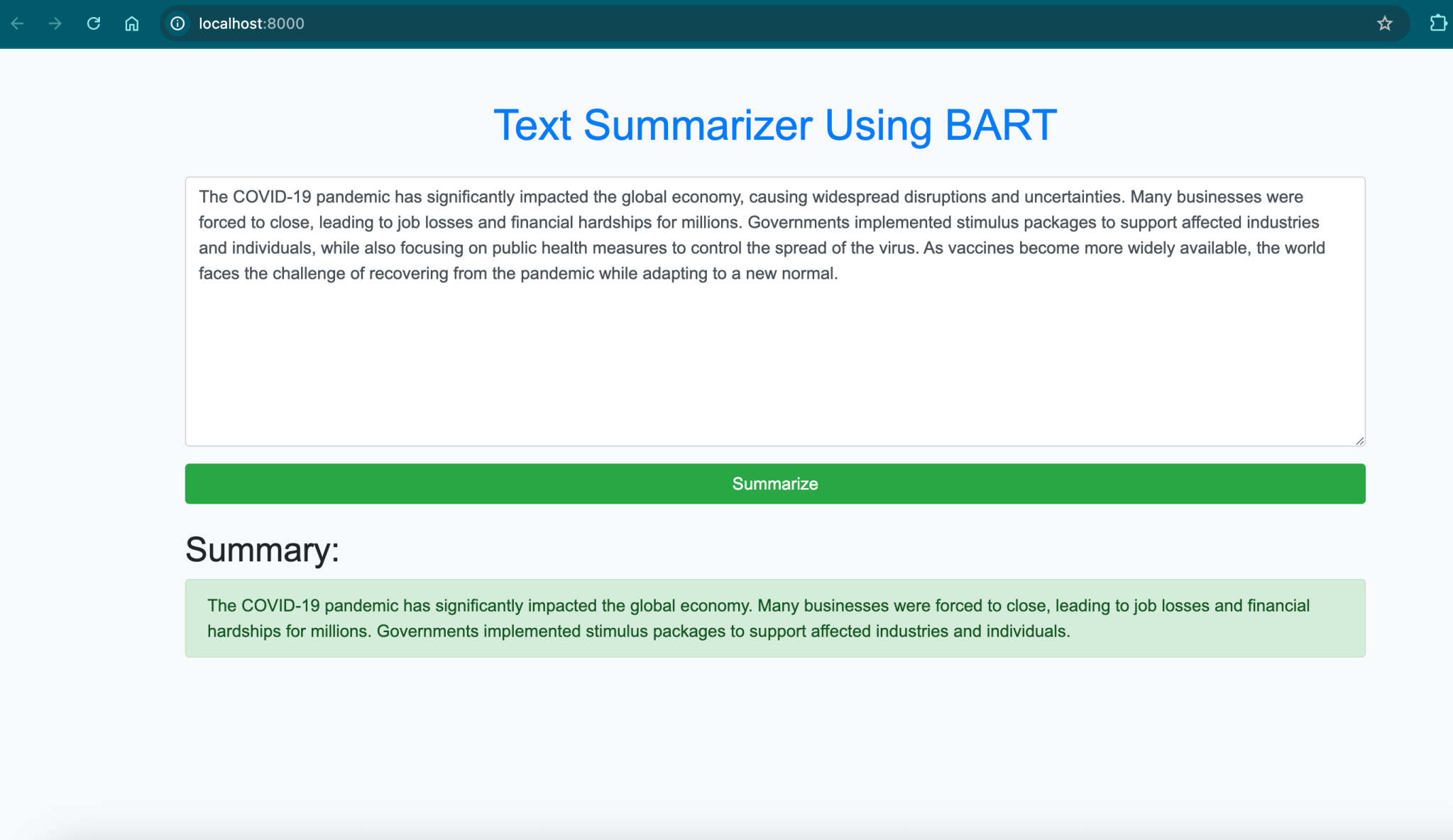 Build Text Summarizer using Bert